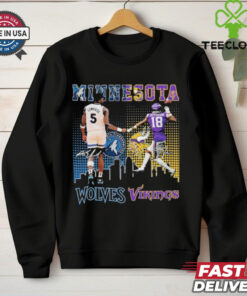 Minnesota Vikings Edwards And Minnesota Timberwolves Jefferson Signature Shirt