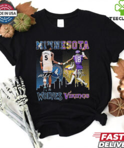 Minnesota Vikings Edwards And Minnesota Timberwolves Jefferson Signature Shirt