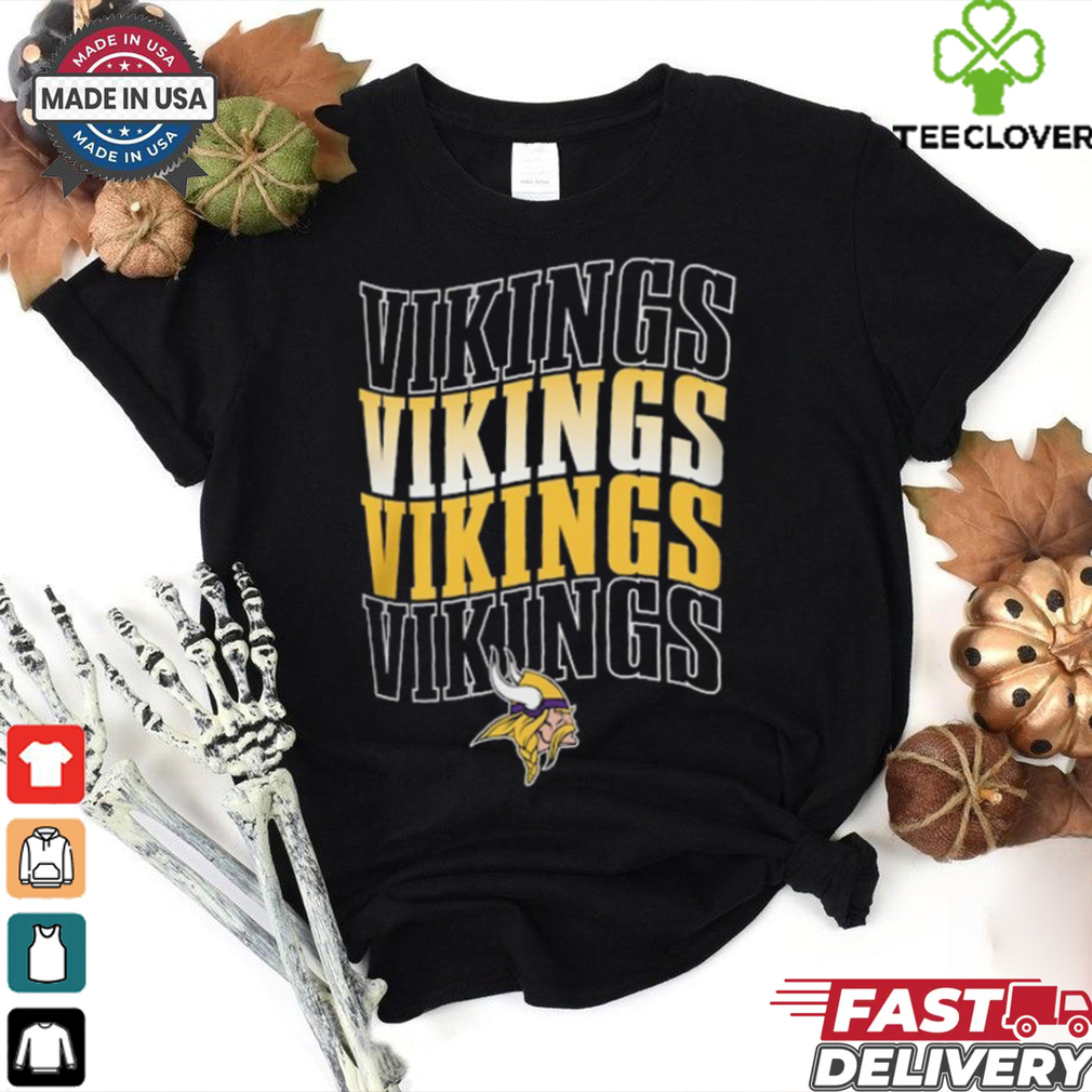 Minnesota Vikings Four Team Name Logo Fleece Shirt Minnesota Vikings Four Team Name Logo Fleece Shirt
