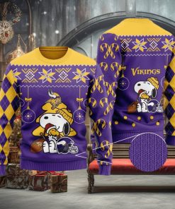 Men's Minnesota Vikings Purple/Gold Light Up Ugly Sweater