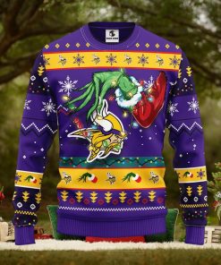 Minnesota Vikings Grinch Christmas Ugly Sweater