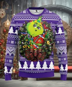 Minnesota Vikings Grinch Hug Christmas Ugly Sweater