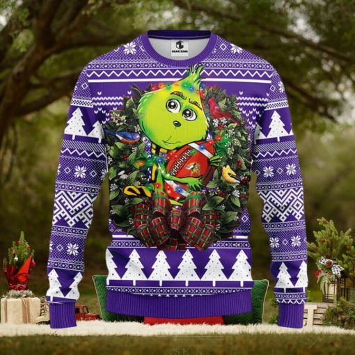 Minnesota Vikings Grinch Hug Christmas Ugly Sweater