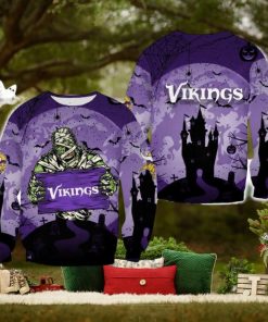 Minnesota Vikings Halloween Mummy Roast Ugly Sweater For Men And Women Gift Christmas