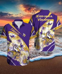 Minnesota Vikings Hawaiian Tracksuit Button Down Shirt Beach Shorts Swim Trunks
