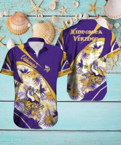 Minnesota Vikings Hawaiian Tracksuit Button Down Shirt Beach Shorts Swim Trunks