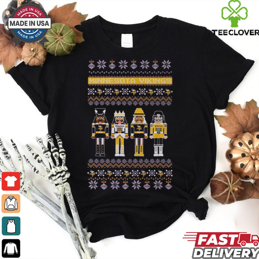 Minnesota Vikings Holiday Nutcracker Sweater T Shirt Minnesota Vikings Holiday Nutcracker Sweater T Shirt
