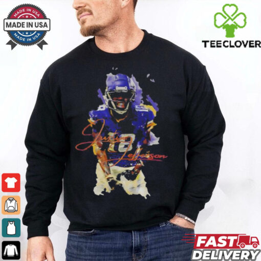 Minnesota Vikings Justin Jefferson Graphic 90s Retro shirt