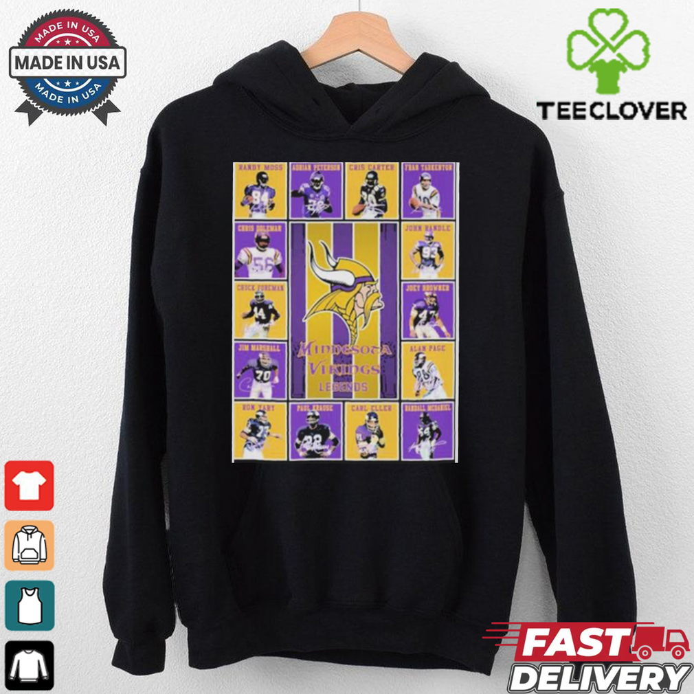 Minnesota Vikings Legends Players Blanket Shirt Minnesota Vikings Legends Players Blanket Shirt