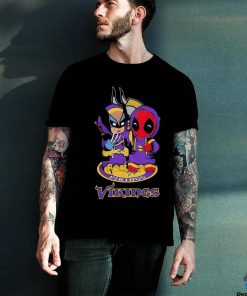 Minnesota Vikings Marvel Wolverine Deadpool True Friends T Shirt