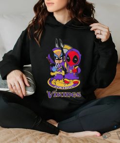 Minnesota Vikings Marvel Wolverine Deadpool True Friends T Shirt