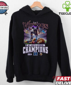 Minnesota Vikings NFC North Division Champions 2024 Celebration  Fan Favorite T Shirt
