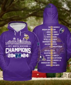 Minnesota Vikings NFC North Divison Champions 2024 Hoodie T Shirt