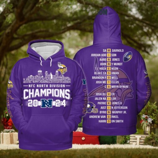 Minnesota Vikings NFC North Divison Champions 2024 Hoodie T Shirt