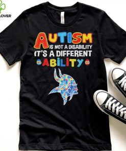 Minnesota Vikings NFL Autism Is Not A Disability 2024 Shirt