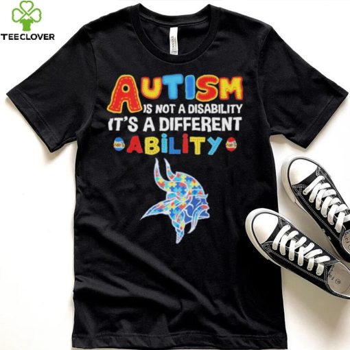 Minnesota Vikings NFL Autism Is Not A Disability 2024 Shirt