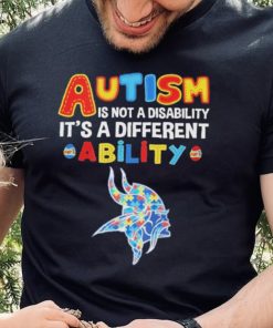 Minnesota Vikings NFL Autism Is Not A Disability 2024 Shirt