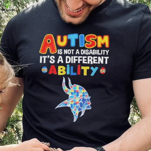 Minnesota Vikings NFL Autism Is Not A Disability 2024 Shirt