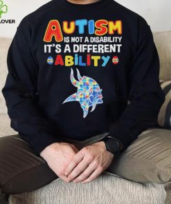 Minnesota Vikings NFL Autism Is Not A Disability 2024 Shirt