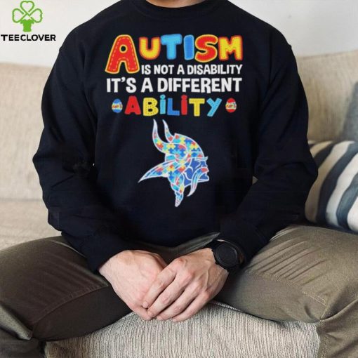 Minnesota Vikings NFL Autism Is Not A Disability 2024 Shirt