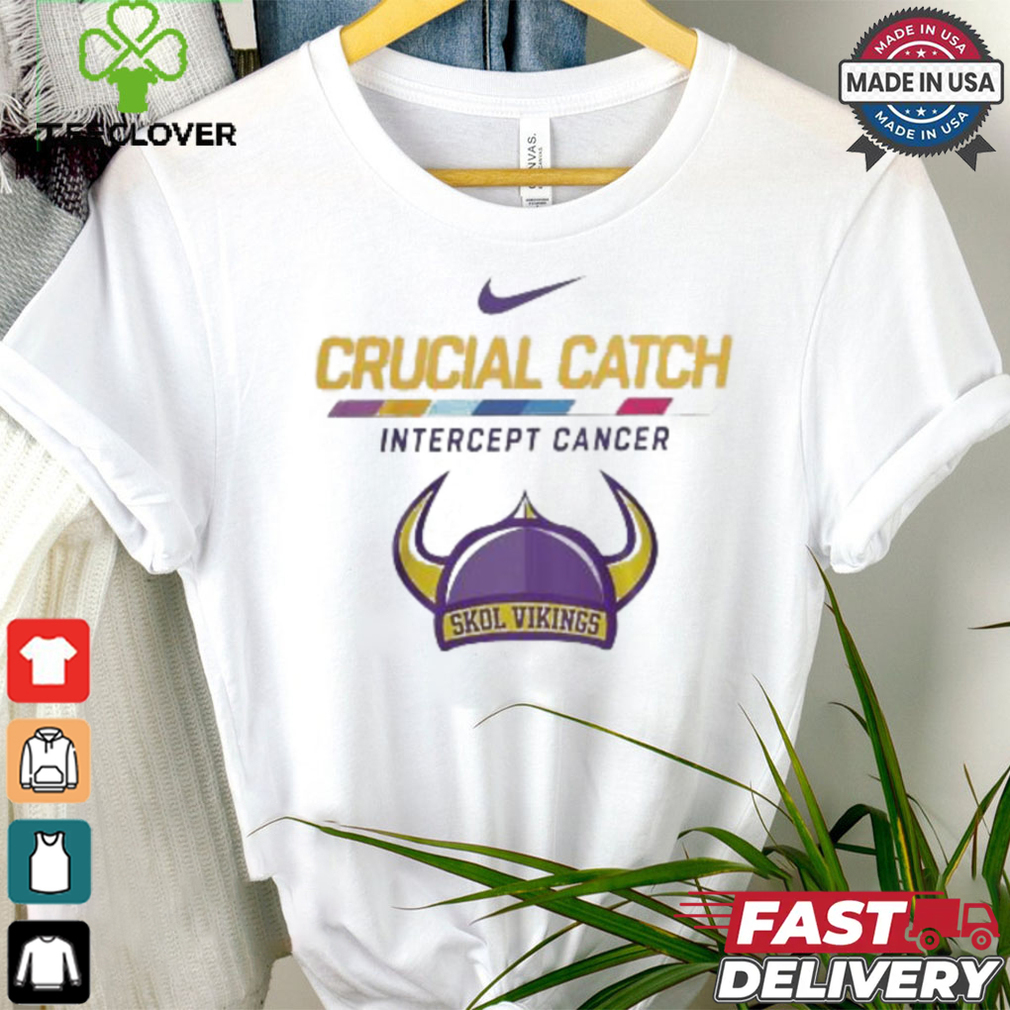 Minnesota Vikings NFL Crucial Catch Intercept Cancer Skol Vikings 2024 T shirt Minnesota Vikings NFL Crucial Catch Intercept Cancer Skol Vikings 2024 T shirt