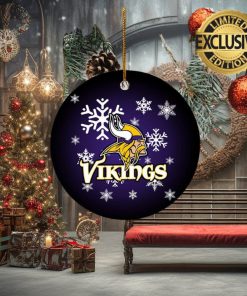 Minnesota Vikings NFL Custom Name 2023 Holiday Gifts Christmas Decorations Ornament