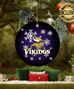 Minnesota Vikings NFL Custom Name 2023 Holiday Gifts Christmas Decorations Ornament