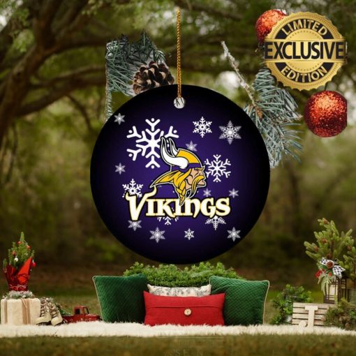 Minnesota Vikings NFL Custom Name 2023 Holiday Gifts Christmas Decorations Ornament