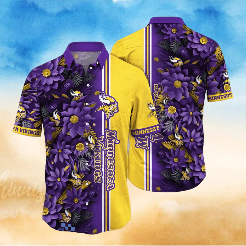 Minnesota Vikings NFL Flower Hawaiian Shirt For Men Women Great Gift For Real Fans Minnesota Vikings NFL Flower Hawaiian Shirt For Men Women Great Gift For Real Fans