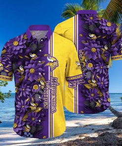 Minnesota Vikings NFL Flower Hawaiian Shirt For Men Women Great Gift For Real Fans