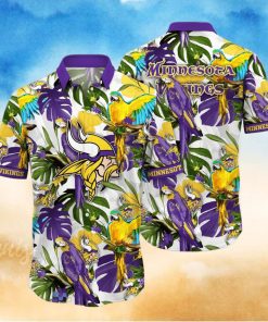 Minnesota Vikings NFL Flower Hawaiian Shirt Great Gift For Fans