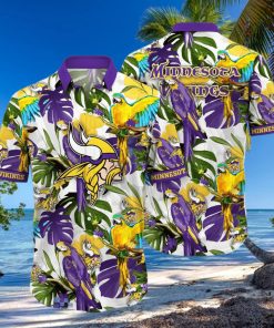 Minnesota Vikings NFL Flower Hawaiian Shirt Great Gift For Fans