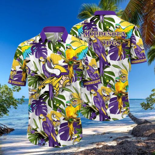 Minnesota Vikings NFL Flower Hawaiian Shirt Great Gift For Fans