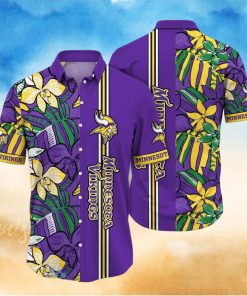 Minnesota Vikings NFL Flower Hawaiian Shirt Unique Gift For Fans