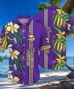 Minnesota Vikings NFL Flower Hawaiian Shirt Unique Gift For Fans