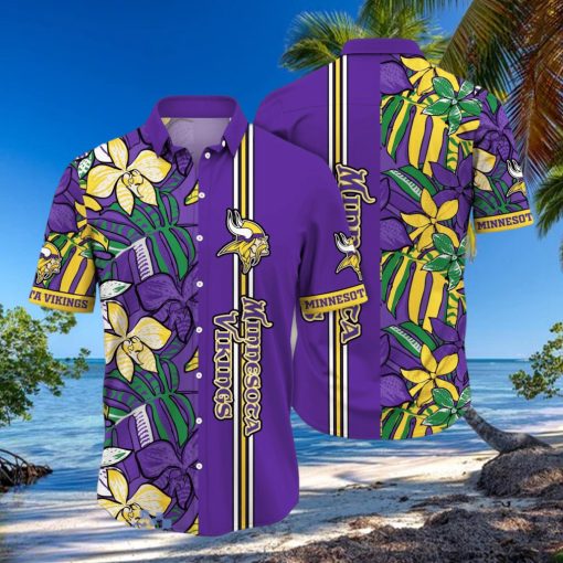 Minnesota Vikings NFL Flower Hawaiian Shirt Unique Gift For Fans