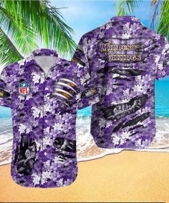 Minnesota Vikings NFL Hawaiian Shirt Aloha Shirt Great Gift For Fans