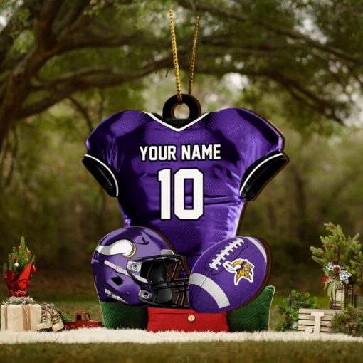 Minnesota Vikings NFL Sport Ornament Custom Name And Number