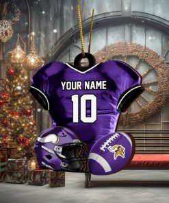 Minnesota Vikings NFL Sport Ornament Custom Name And Number