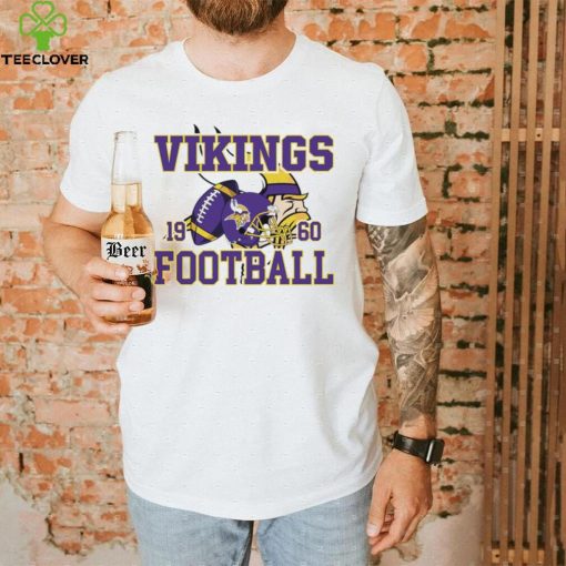 Minnesota Vikings NFL est 1960 helmet logo vintage hoodie, sweater, longsleeve, shirt v-neck, t-shirt