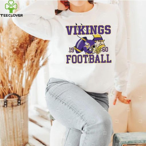 Minnesota Vikings NFL est 1960 helmet logo vintage hoodie, sweater, longsleeve, shirt v-neck, t-shirt