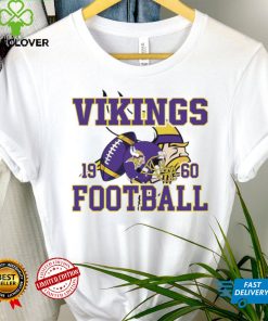 Minnesota Vikings NFL est 1960 helmet logo vintage hoodie, sweater, longsleeve, shirt v-neck, t-shirt