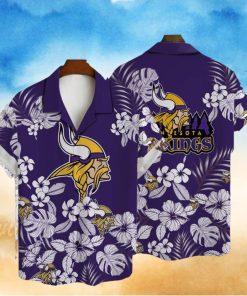 Minnesota Vikings National Football League 3D AOP Hawaiian Shirt