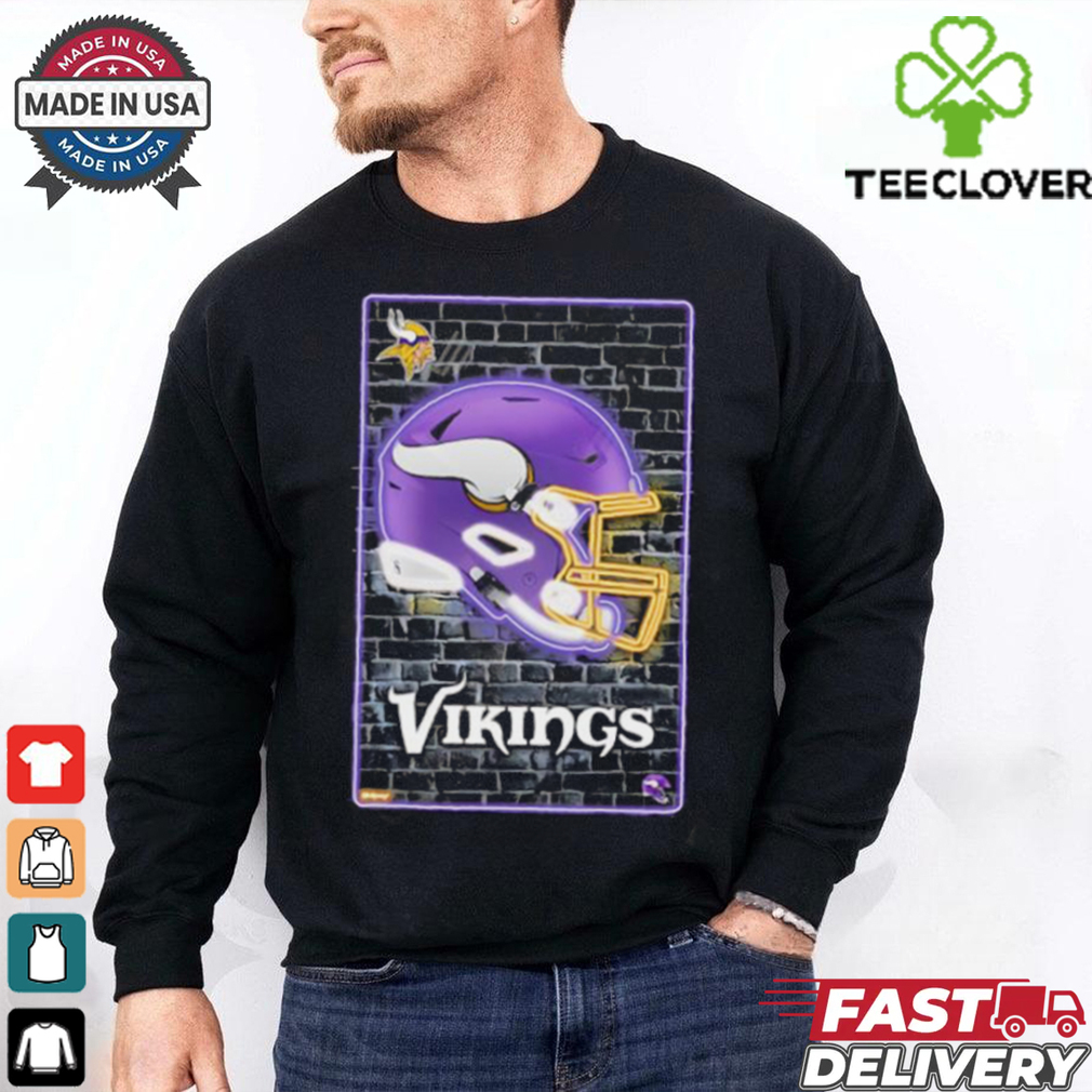Minnesota Vikings Official NFL Football Team Helmet shirt Minnesota Vikings Official NFL Football Team Helmet shirt