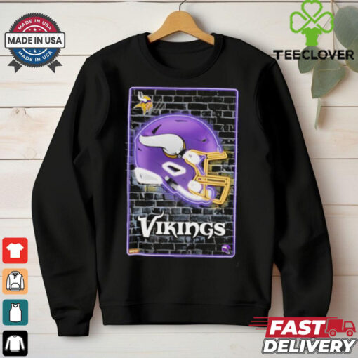 Minnesota Vikings Official NFL Football Team Helmet shirt