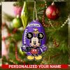 Personalized Christmas Disney Ornament, Mickey and Friends Ceramic Ornament