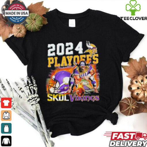 Minnesota Vikings Playoffs Skol Vikings 2024 Hoodie 2D T Shirt