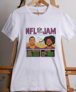 Minnesota Vikings Randy Moss & Daunte Culpepper Homage Heathered Heather Gold NFL Retired Jam Shirt 2 Minnesota Vikings Randy Moss & Daunte Culpepper Homage Heathered Heather Gold NFL Retired Jam Shirt