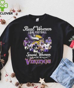 Minnesota Vikings Real Women Love Football Smart Women Love The Vikings Signatures Shirt