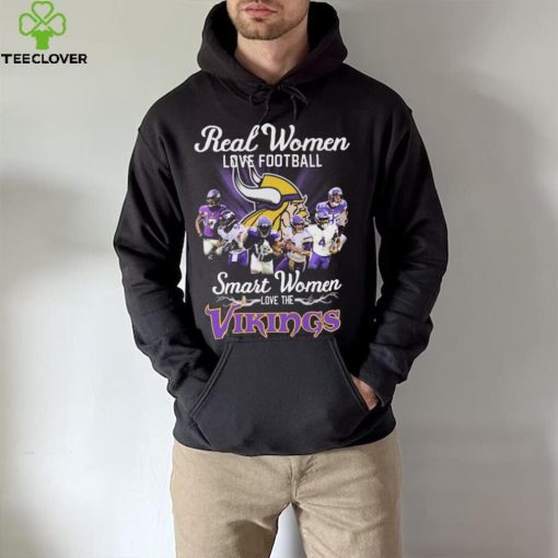 Minnesota Vikings Real Women Love Football Smart Women Love The Vikings Signatures Shirt